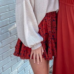 Entro Boutique High Waisted Skort Large